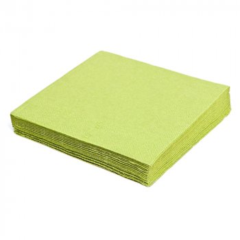250 Stk. Servietten 40x40 cm 1/4 Falz 3-lagig gelbgrün kiwi